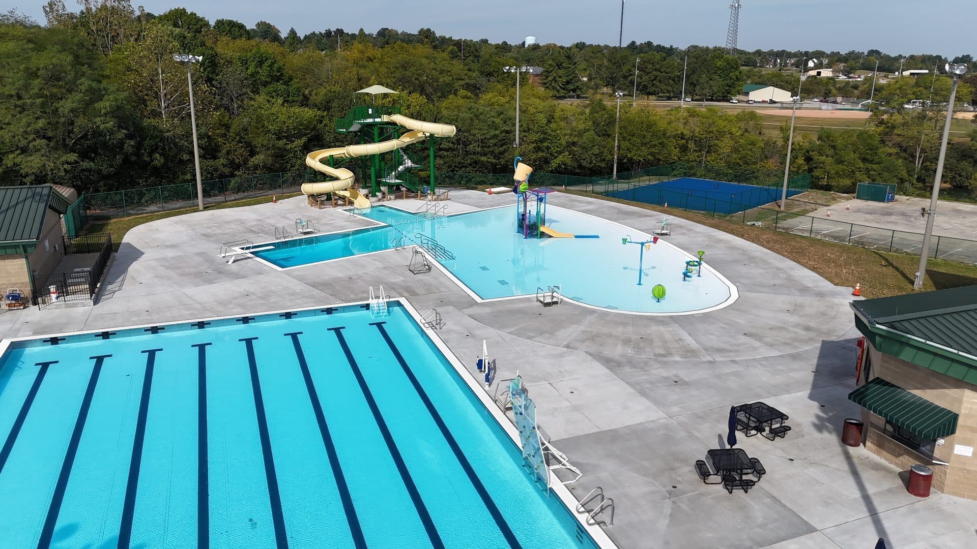 John W. Black Aquatic Center — aerial view